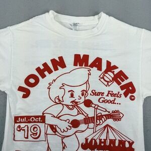 John Mayer 2019 Summer Tour T-Shirt Johnny Boy Being Understood White Small